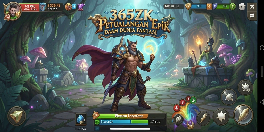 Tangkapan layar dari gameplay seru dalam dunia RPG 365ZK.