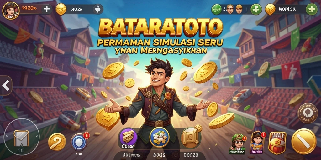 Screenshot gameplay BATARATOTO yang menampilkan aksi simulasi mendebarkan.