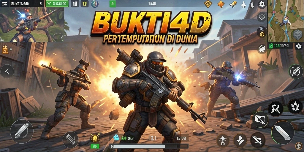 Tampilan gameplay mendebarkan BUKTI4D di medan perang.