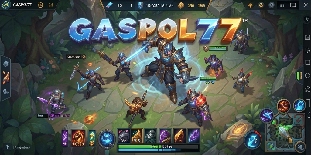 Screenshot gameplay GASPOL77 yang menunjukkan aksi seru dalam pertarungan tim.