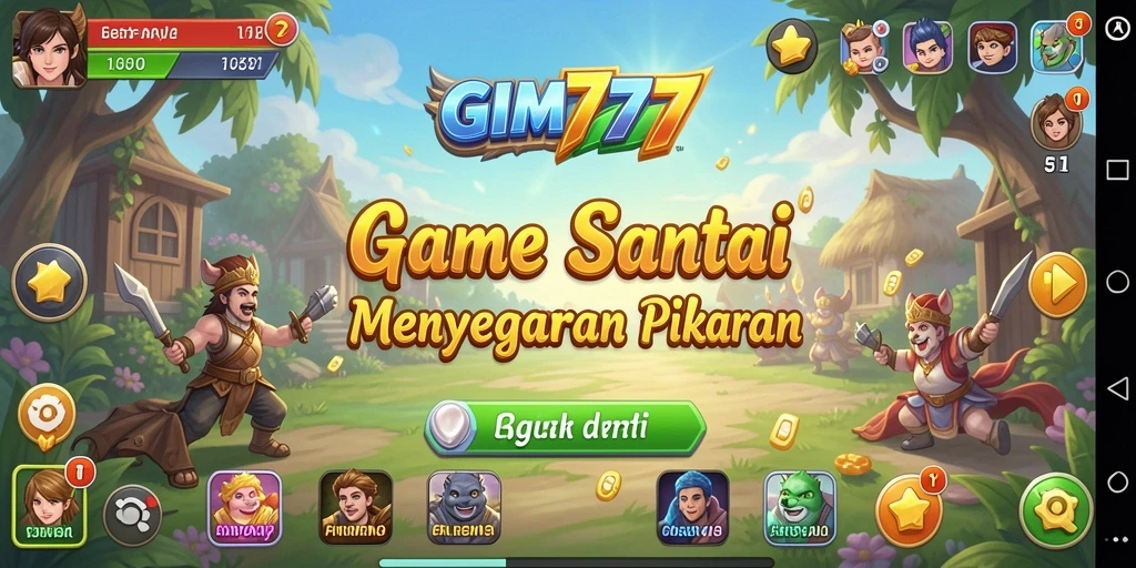 Tampilan grafis cerah GIM777 dengan gameplay yang seru.