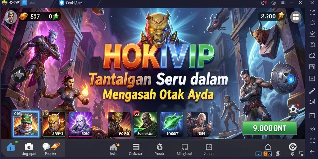 Tampilan gameplay HOKIVIP yang seru dan menantang.