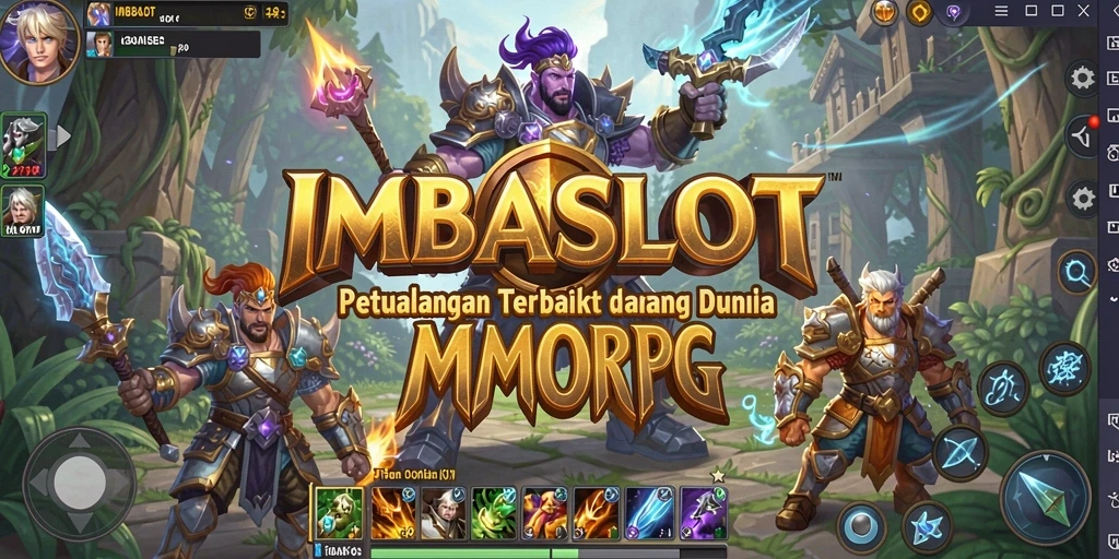 Tampilan menarik dari gameplay <strong>IMBASLOT</strong> dalam dunia MMORPG.
