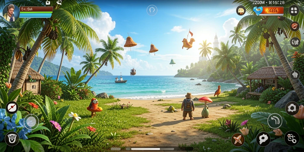 Tampilan gameplay J200M yang imersif dan menarik.