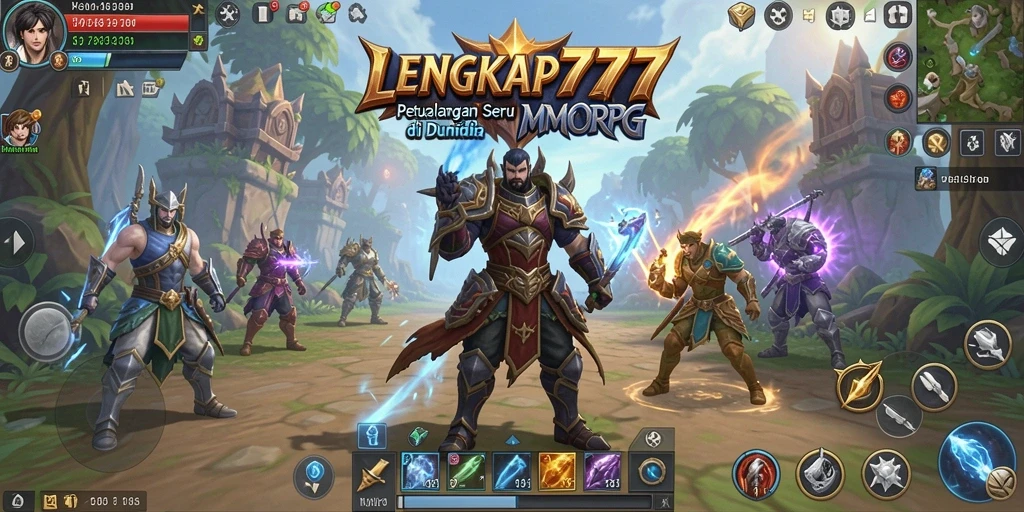 Tampilan gameplay menegangkan di dunia fantasi LENGKAP777.