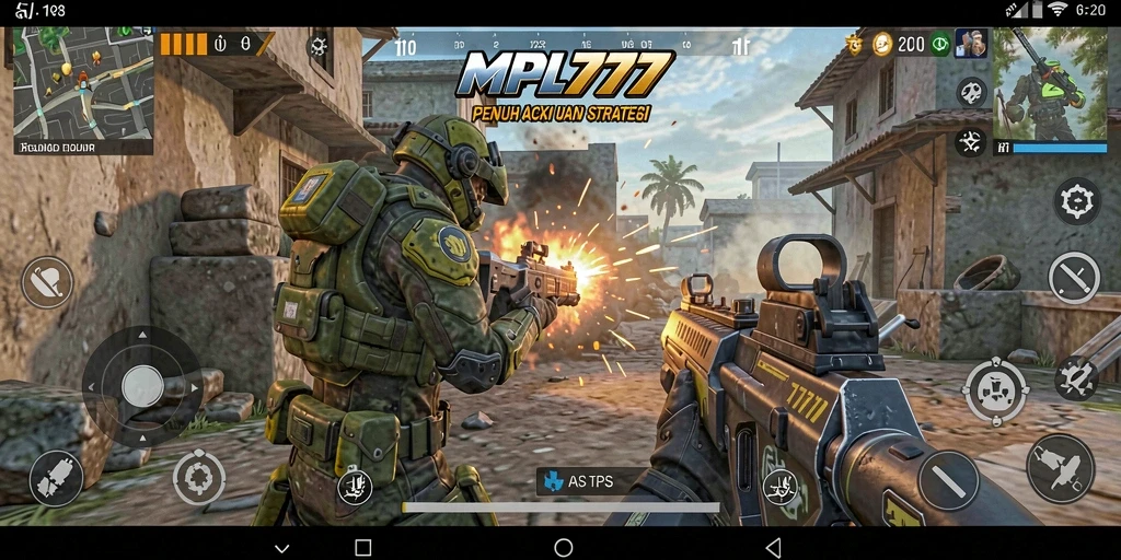 Tampilan gameplay TPS yang mendebarkan di MPL777.