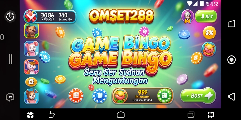 Screenshot gameplay Bingo dari OMSET288 dengan suasana seru.