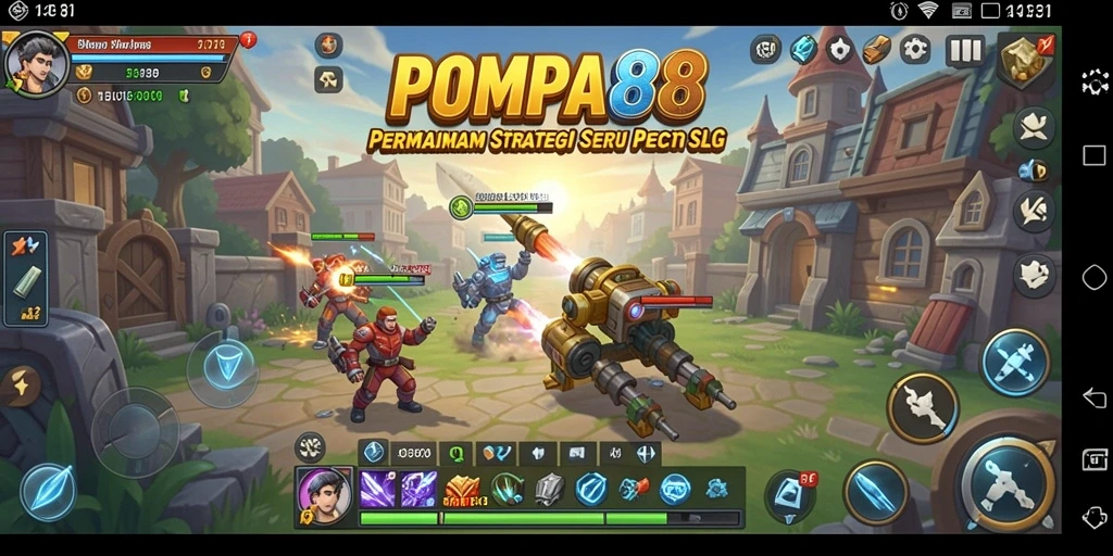 Tangkapan layar menunjukkan gameplay menarik POMPA88 dengan strategi SLG.