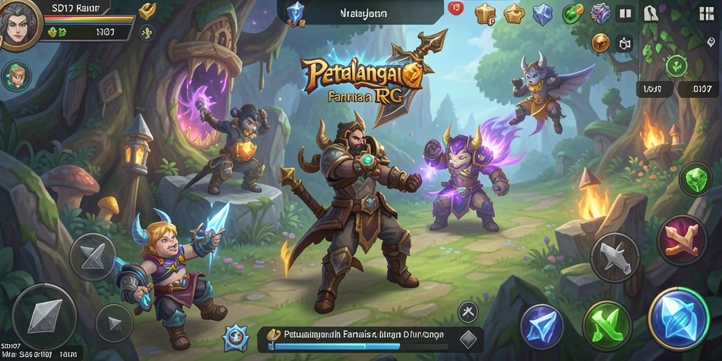 Tangkapan layar gameplay menampilkan pertarungan epik dalam SD107.