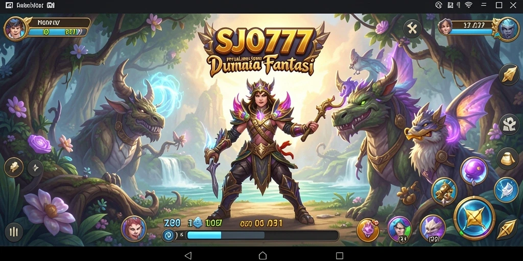 Tampilan menakjubkan dari gameplay RPG SJO777 yang penuh aksi.